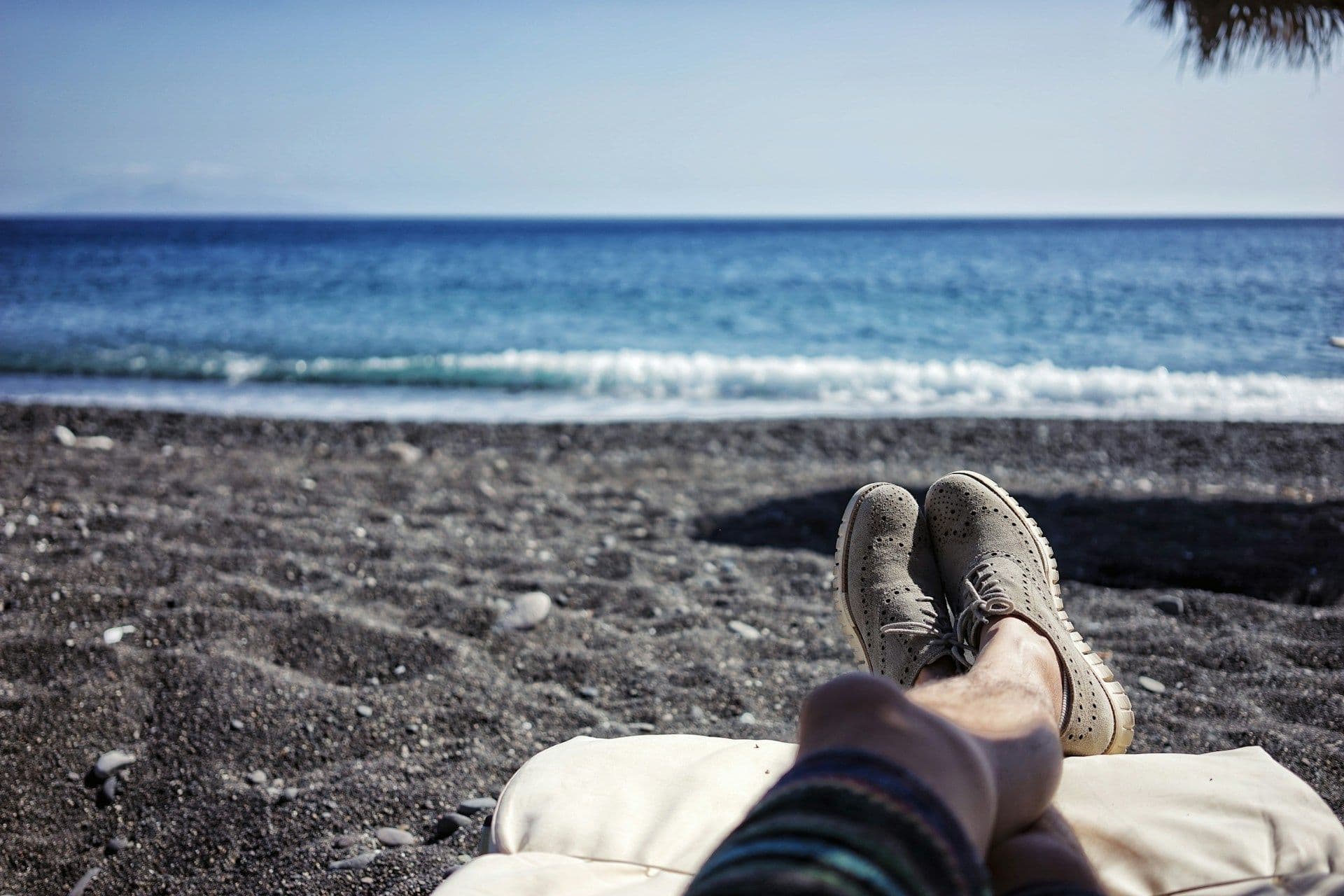 Relaxing on the beach