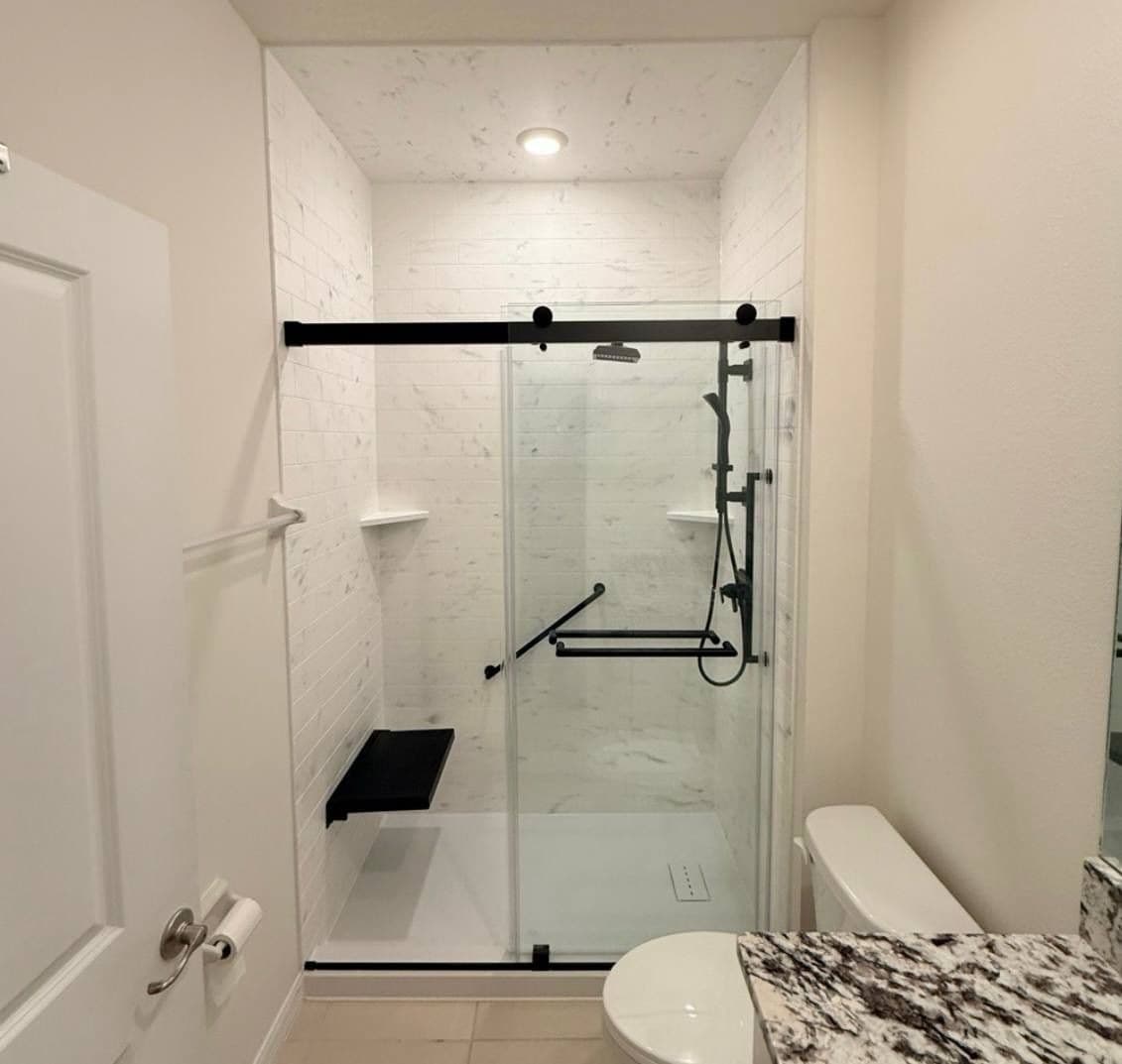 Bath Remodel White Bathroom